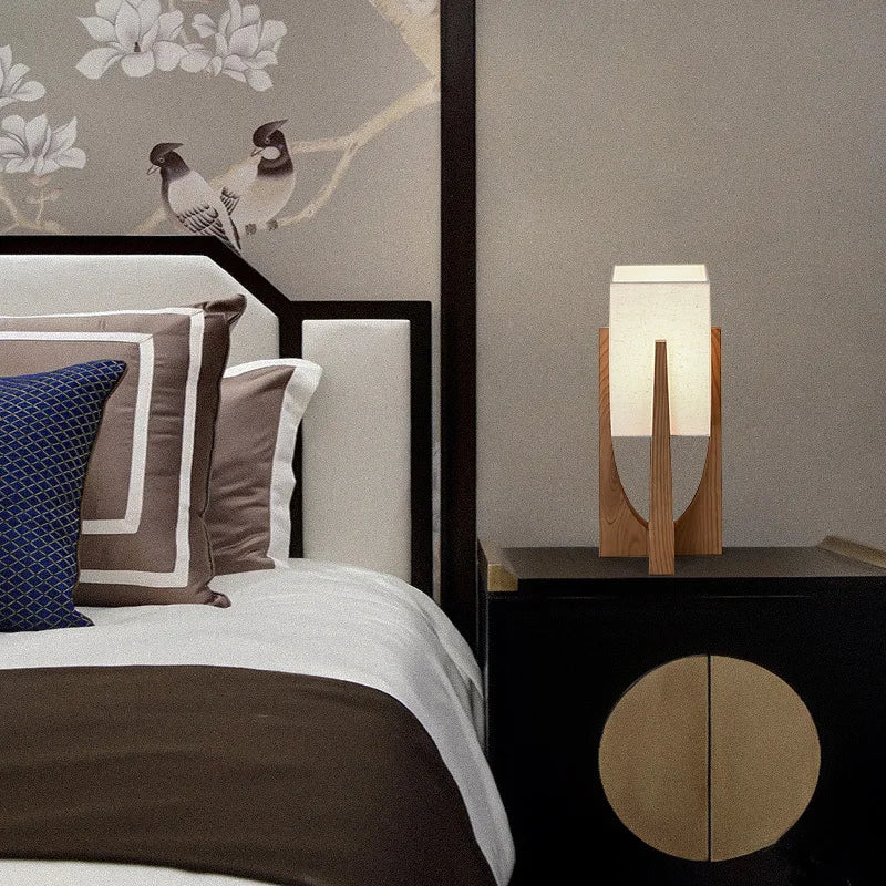 Kiru Wooden Lamp Floor & Table