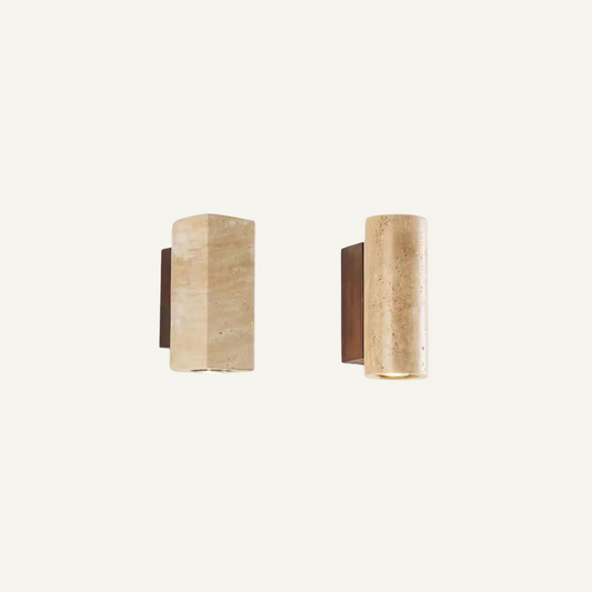 Luna Travertine Wall Light